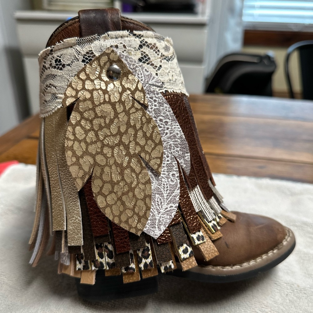 Custom leather boot cover